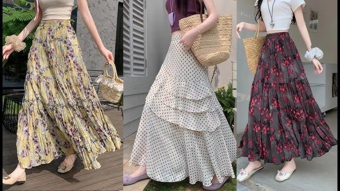 Printed Floral Maxi Skirt Trend